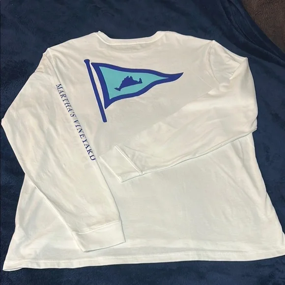 Vineyard Vines White Long Sleeve Men's Shirt - Picture 2 of 9